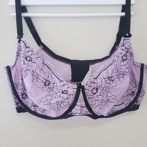 Cacique light purple unlined balconette bra
